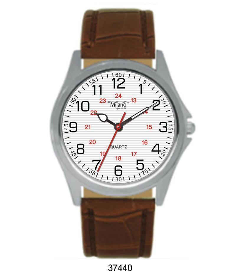 3744 - Vegan Leather Band Watch