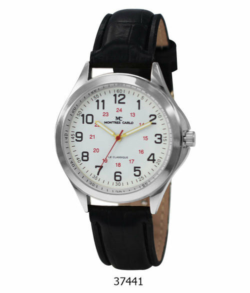 3744 - Vegan Leather Band Watch