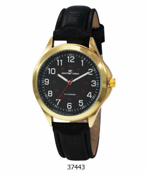 3744 - Vegan Leather Band Watch