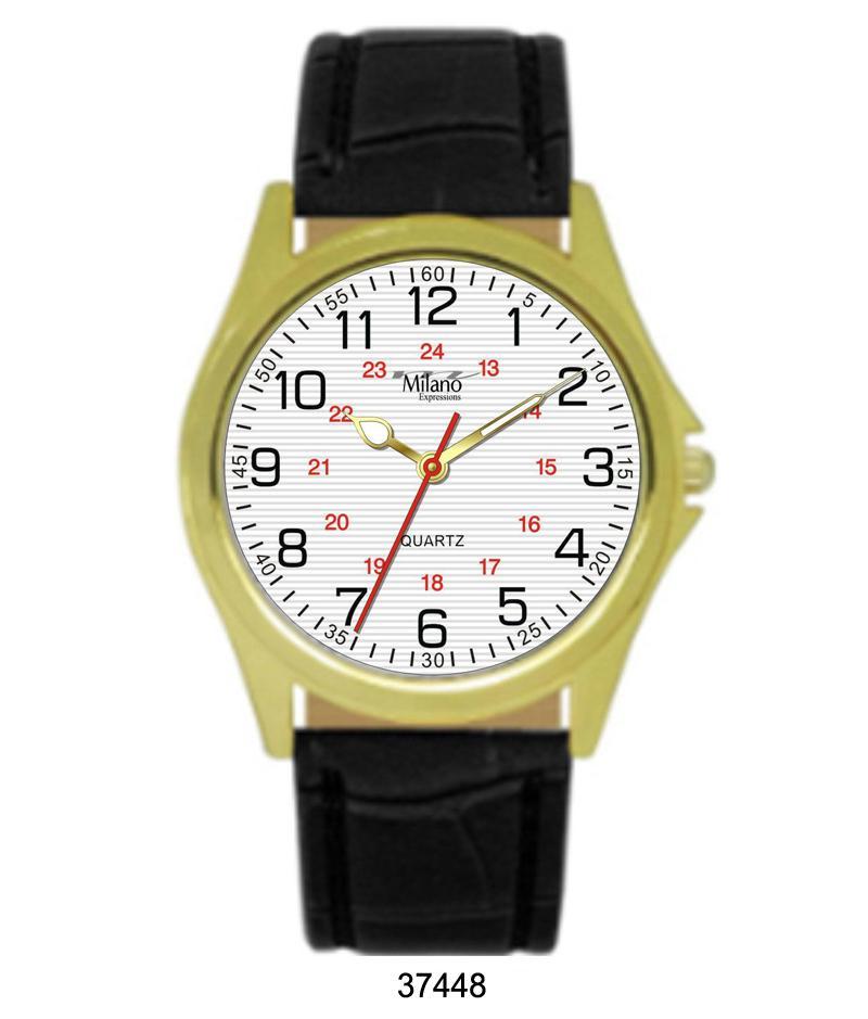 3744 - Vegan Leather Band Watch