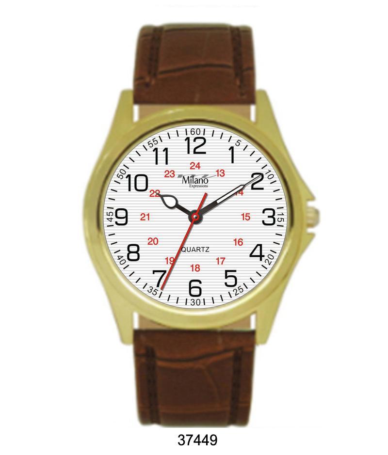 3744 - Vegan Leather Band Watch