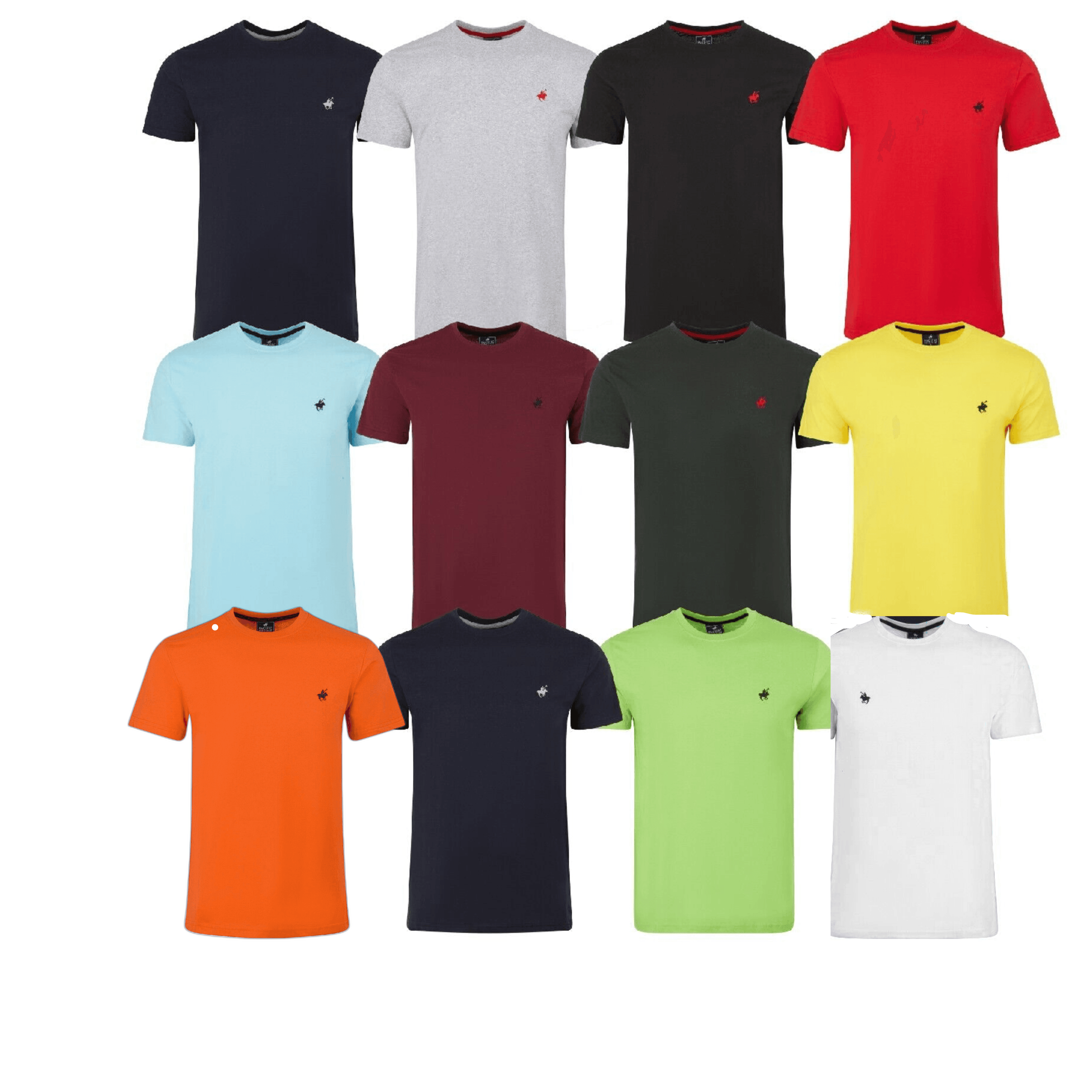 PremiumBrandGoods Men's 100% Cotton Short Sleeve Polo T-Shirts by