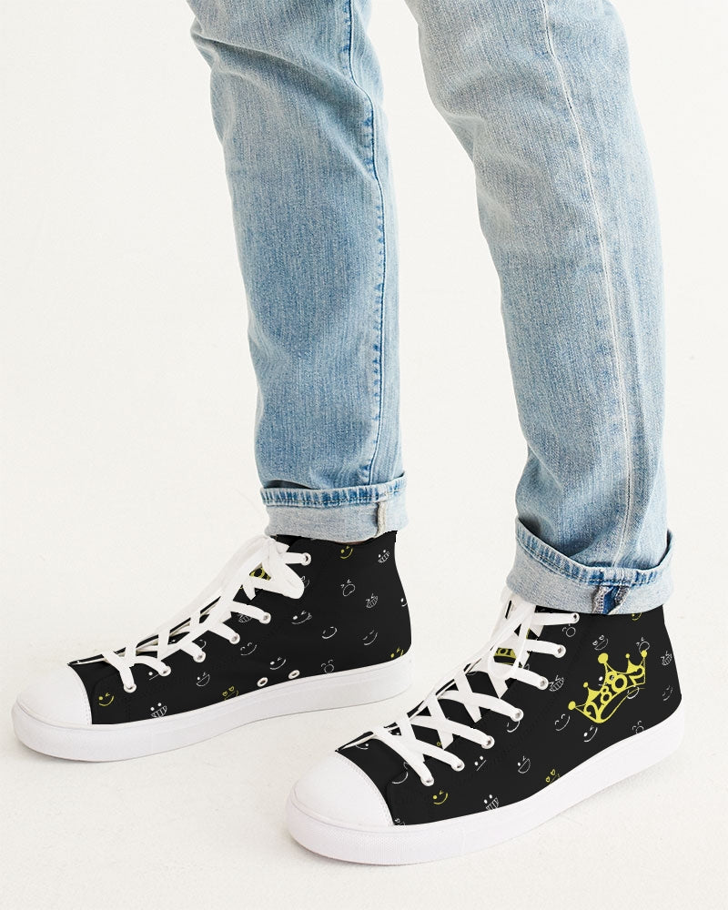 2882Sport™ Fit My Mood: Winky Face Men's Hightop Canvas Shoe