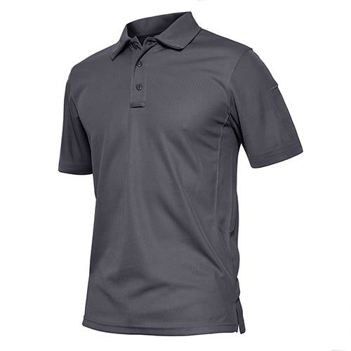 Summer Polo Shirts Mens Short Sleeve T-shirt Quick Dry Army Tactical