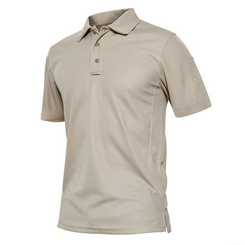 Summer Polo Shirts Mens Short Sleeve T-shirt Quick Dry Army Tactical